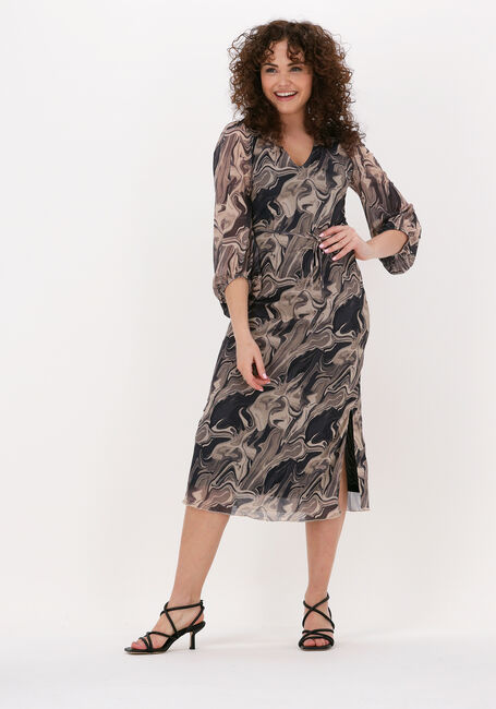 Beige FREEBIRD Midi jurk MALIA - large