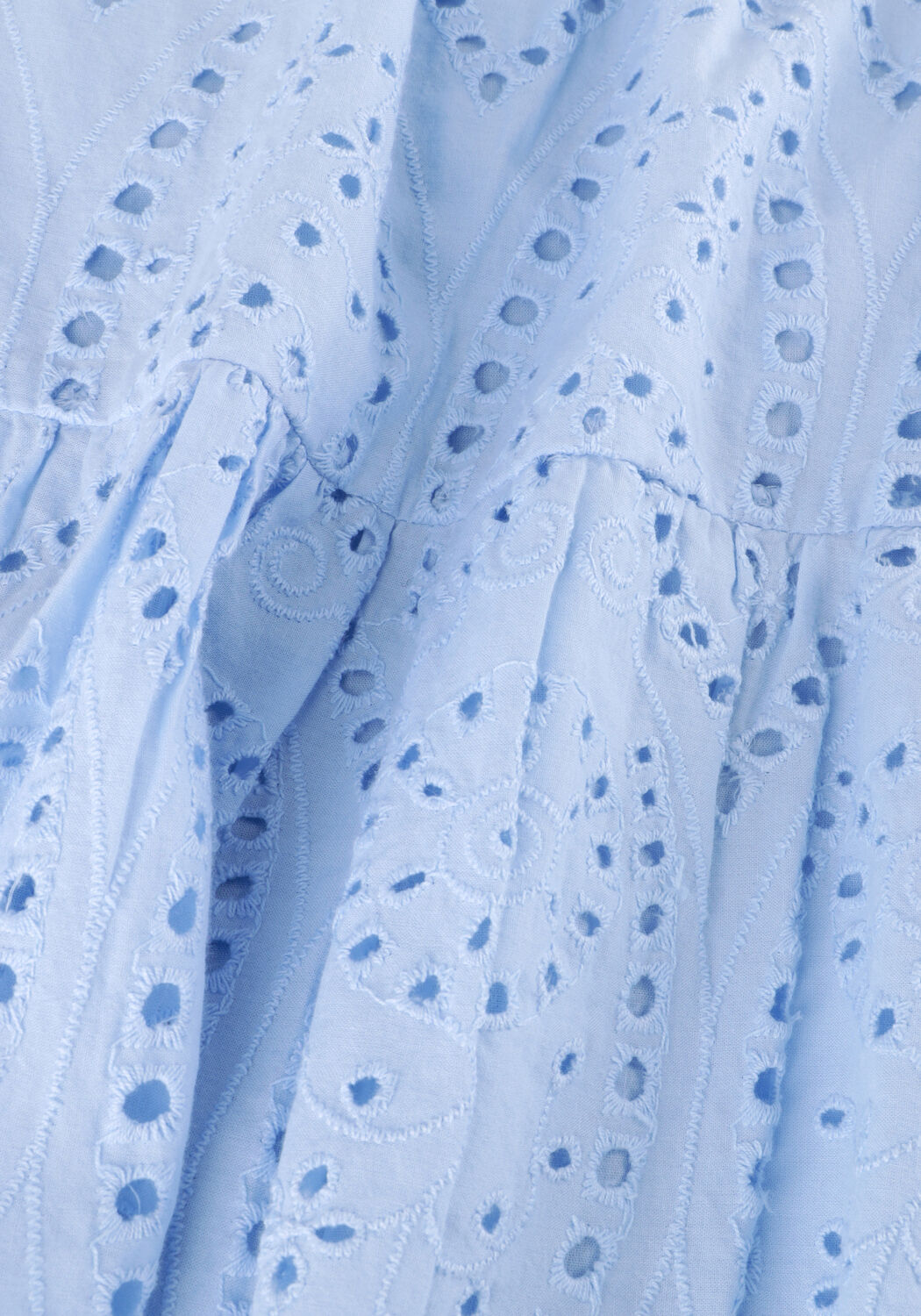 Lichtblauwe Y.A.S. Mini jurk YASHOLI LS DRESS S. - large