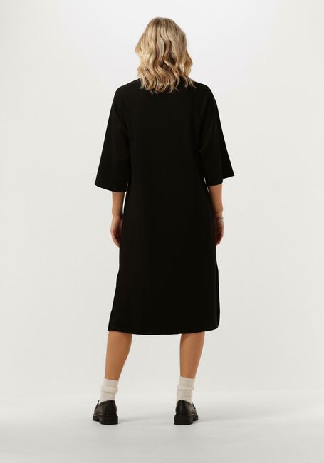 Zwarte MSCH COPENHAGEN Midi jurk MSCHPETUA LMA Q 3/4 SWEAT DRESS - large