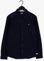 Donkerblauwe SCOTCH & SODA Casual overhemd SLIM-FIT FINE CORDUROY SHIRT