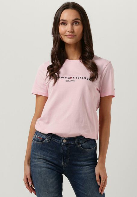 TOMMY HILFIGER T-shirt REGULAR HILFIGEER C-N TEE Rose clair - large