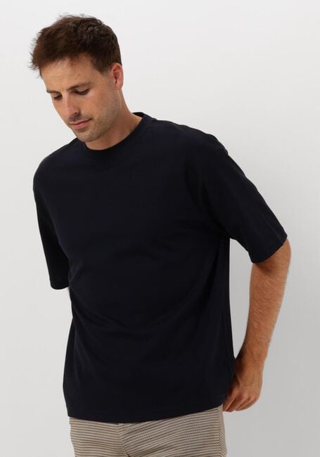 Donkerblauwe SELECTED MEN T-shirt SLHLOOSEOSCAR SS O-NECK TEE NOOS - large