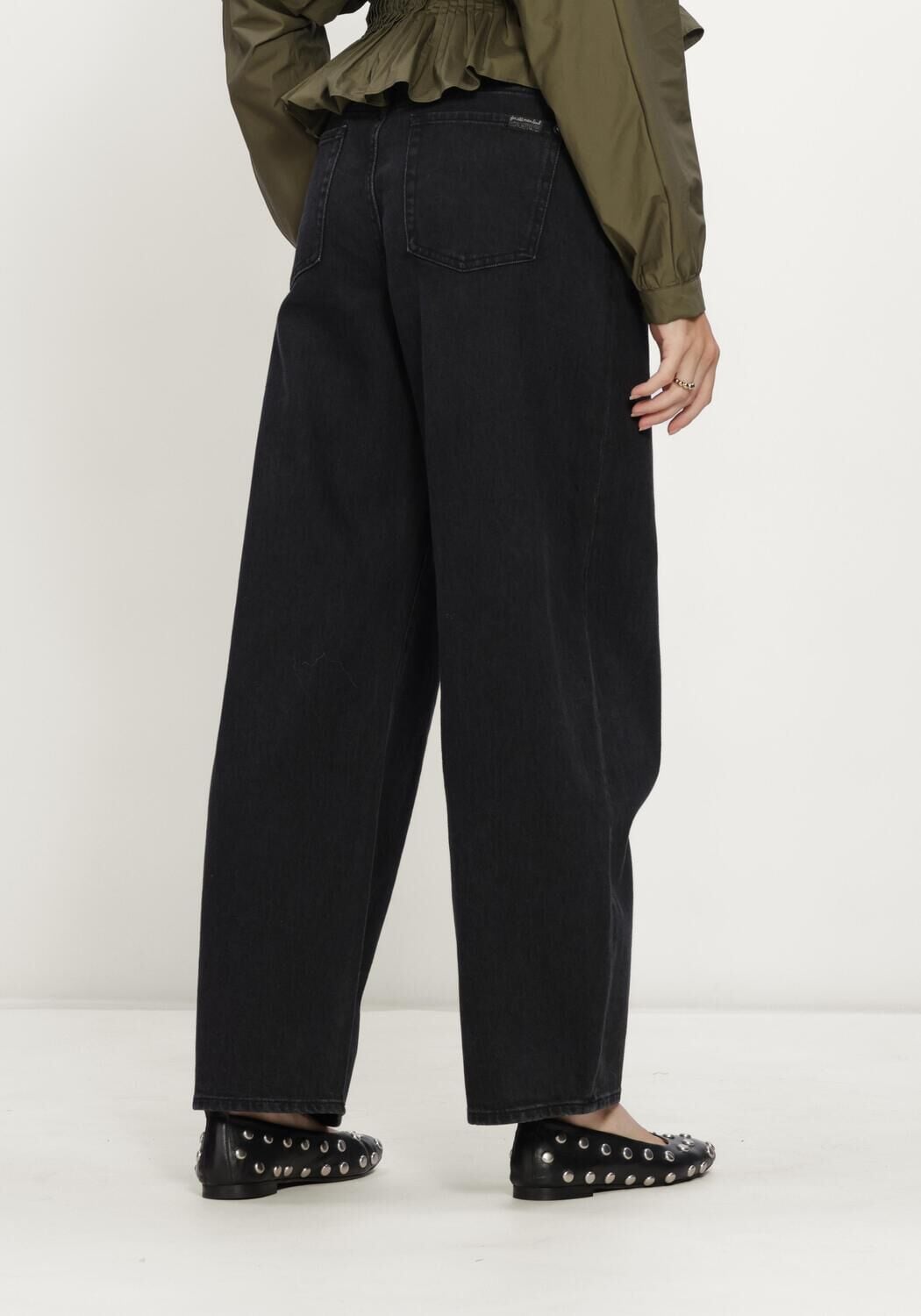 Zwarte 7 FOR ALL MANKIND Jeans BONNIE CURVILINEAR HEAVY RAIN - large
