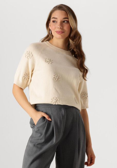 OBJECT Haut OBJLANEY RUBIN SS PULLOVER en beige - large