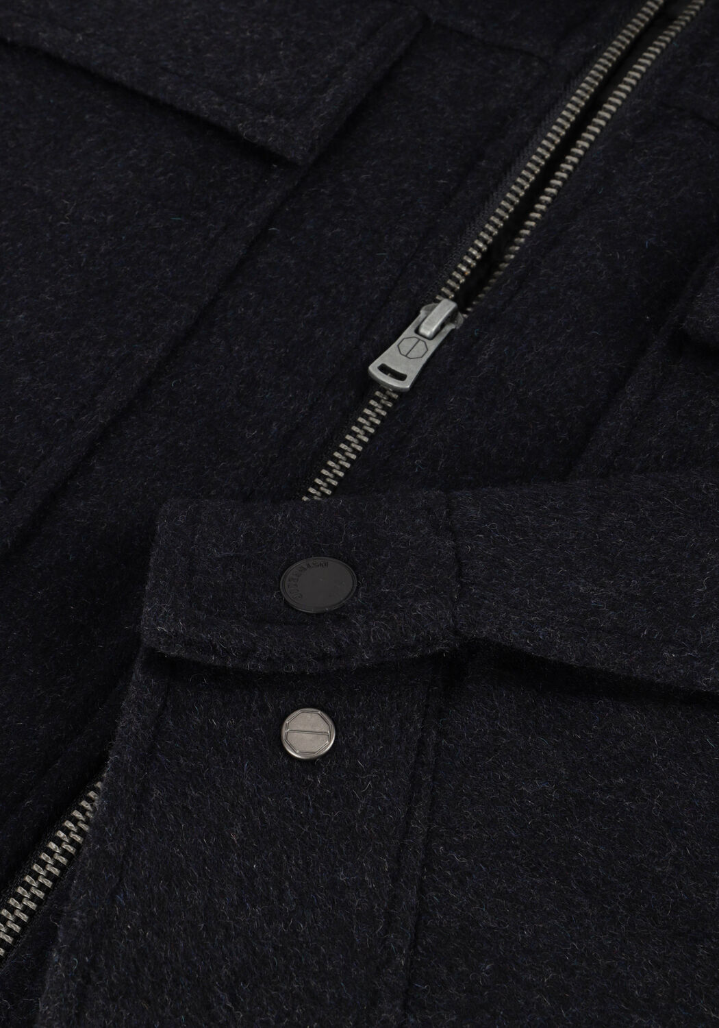 Donkerblauwe DSTREZZED Jack COLTON WOOL JACKET - large