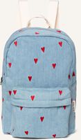 Blauwe STUDIO NOOS Rugtas DENIM HEARTS MIDI BACKPACK - medium