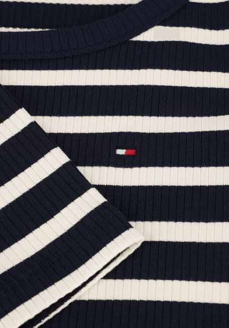 Blauwe TOMMY HILFIGER Top SLIM 5X2 RIB O-NK LS Blauwe TOMMY HILFIGER Top SLIM 5X2 RIB O-NK LS - large