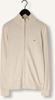 TOMMY HILFIGER Gilet ESSENTIAL COTTON ZIP THRU en beige TOMMY HILFIGER Gilet ESSENTIAL COTTON ZIP THRU en beige - medium
