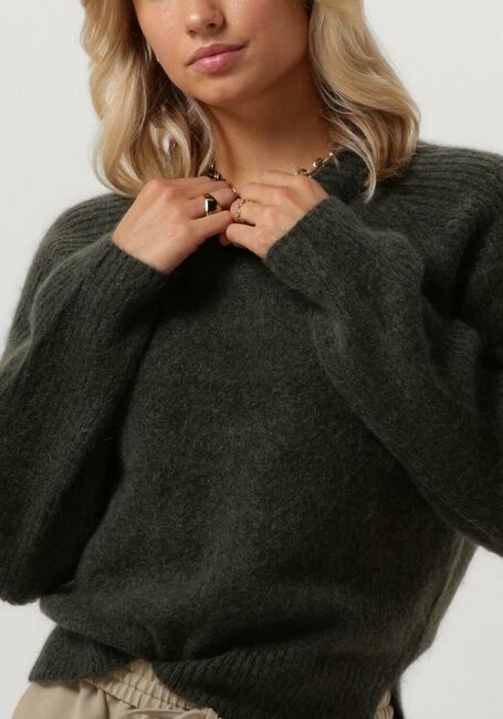 SECOND FEMALE Pull BROOKLINE KNIT NEW O-NECK Vert foncé - large