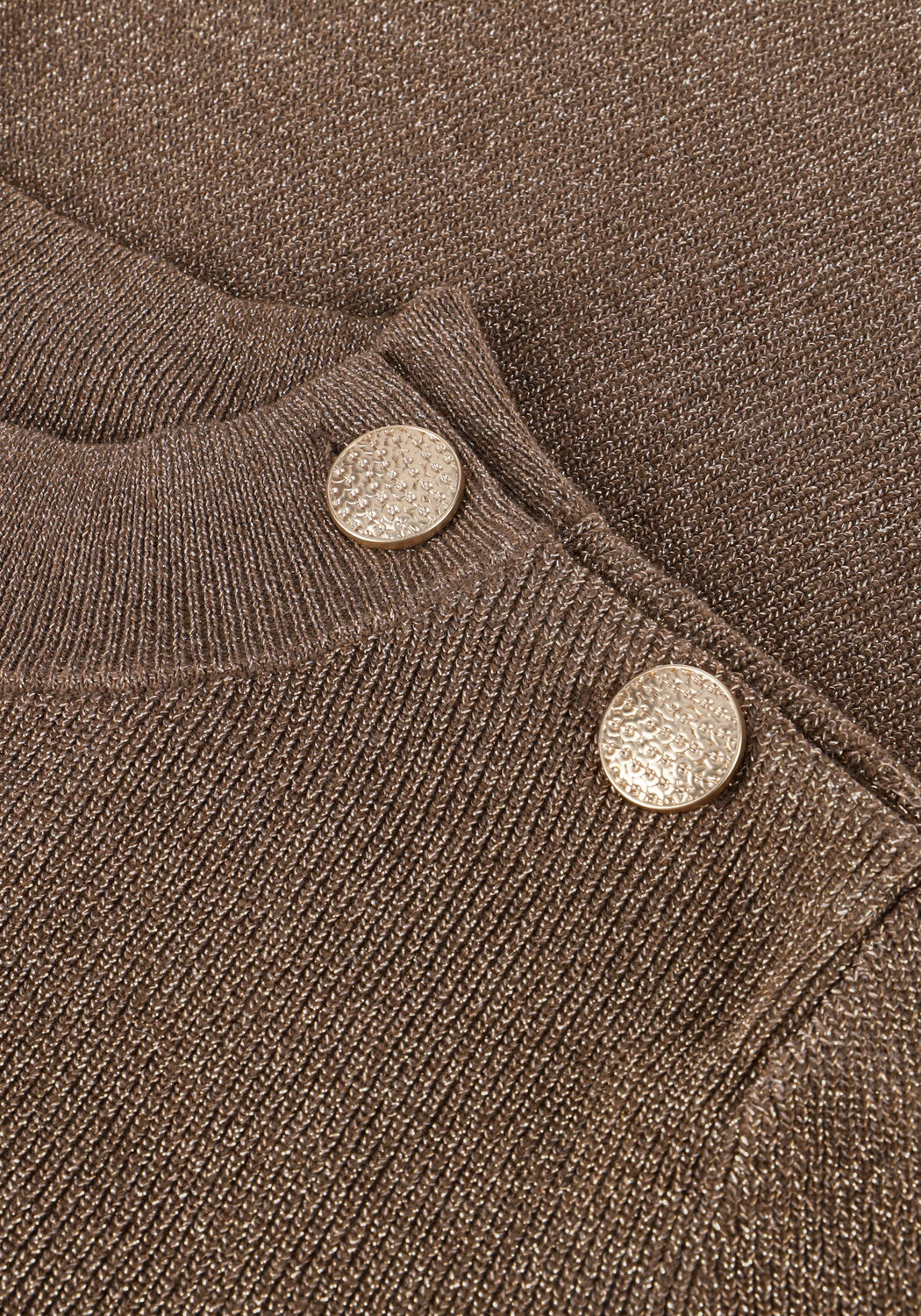 NUKUS Pull DAYTONA PULLOVER LUREX en taupe - large