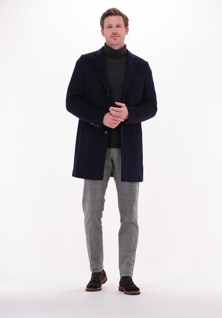 PROFUOMO Manteau OUTERW LONG COAT KNIT NAVY Bleu foncé - large