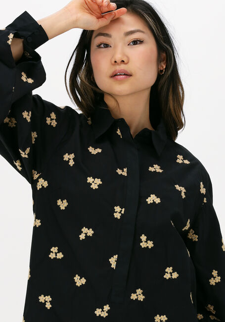 SECOND FEMALE Mini robe WISTERIA MINI DRESS en noir - large