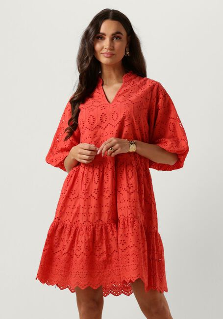 NOTRE-V Mini robe NV-DONNA DRESS BRODERIE ANGLAISE DRESS Corail - large