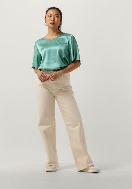 Turquoise MOS MOSH Blouse EVIE SS SATIN BLOUSE - large