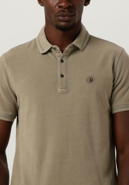 CAST IRON Polo SHORT SLEEVE POLO INJECTED COTTON PIQUE Olive - large