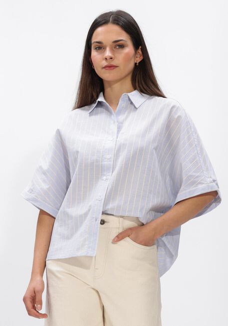 Lichtblauwe BY-BAR  SUNNY BLUE STRIPE BLOUSE - large
