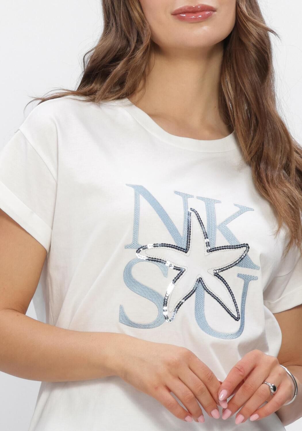 NUKUS T-shirt CLAIRE SHIRT en blanc - large