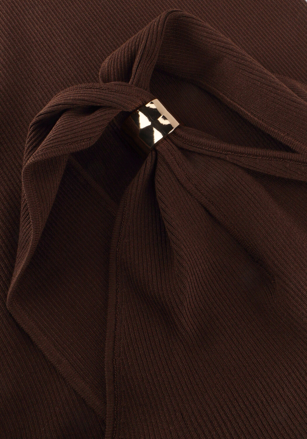 Bruine NOTRE-V Maxi jurk NV-HEIKE - large