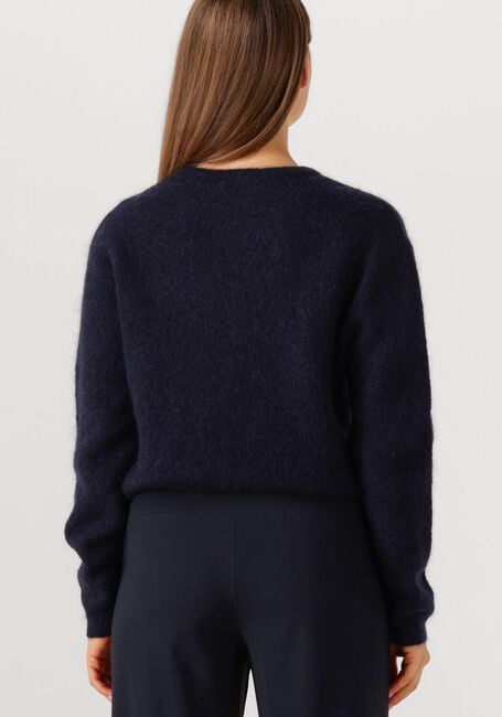 Donkerblauwe STUDIO ANNELOES Trui BIBI MOHAIR CARDIGAN - large