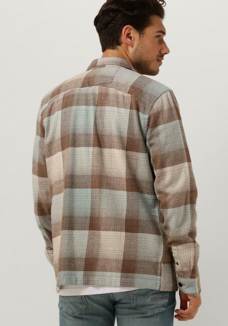 CAST IRON Surchemise LONG SLEEVE SHIRT YD CHECK REGULAR FIT en beige - large