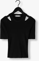 CO'COUTURE T-shirt BADOE CUT SHOULDER KNIT en noir