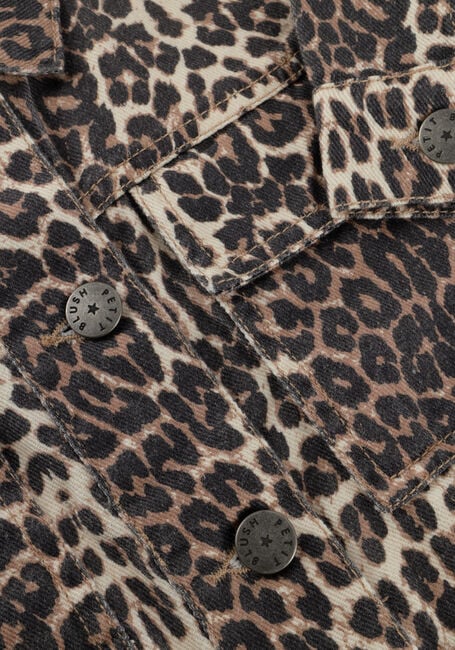 Bruine PETIT BLUSH Jack LEOPARD JACKET - large