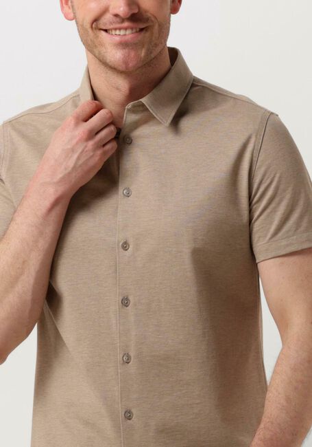 PURE PATH Chemise décontracté PIQUE SHORTSLEEVE BUTTON UP SHIRT Sable - large