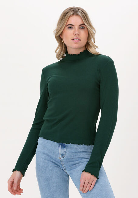 NA-KD Haut BABYLOCK LONG SLEEVE TOP en vert - large