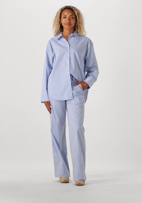 Blauwe SECOND FEMALE  TENBY AJUSTABLE SHIRT - large