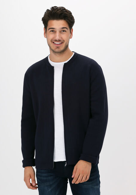 ANERKJENDT Gilet AKSANDER CARDIGAN KNIT Bleu foncé - large