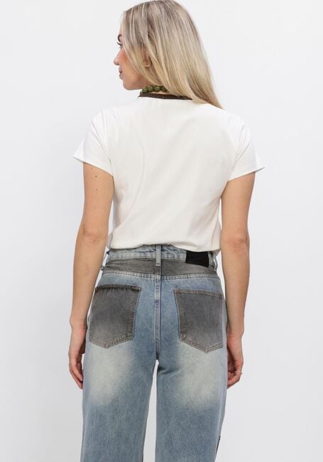 Gebroken wit HAUTE L'AMITI&Eacute; T-shirt NECKLINE LOGO TEE - large