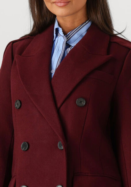 Bordeaux HAUTE L'AMITIÉ Mantel LIDA TAILOR WOOL COAT - large