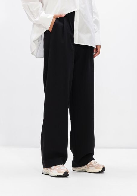 Zwarte ALIX THE LABEL Wijde broek LADIES WOVEN BAGGY PANTALON - large