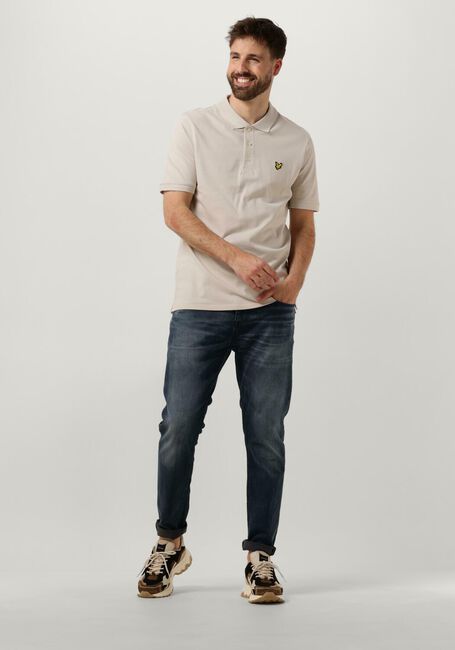 Beige LYLE & SCOTT Polo PLAIN POLO SHIRT - large