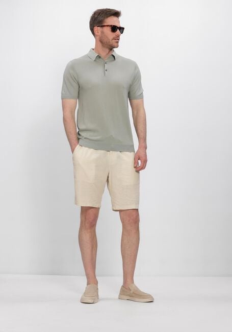 Beige ANERKJENDT Korte broek AKJAMES COT-LINNEN-VIS SS SHORT - large