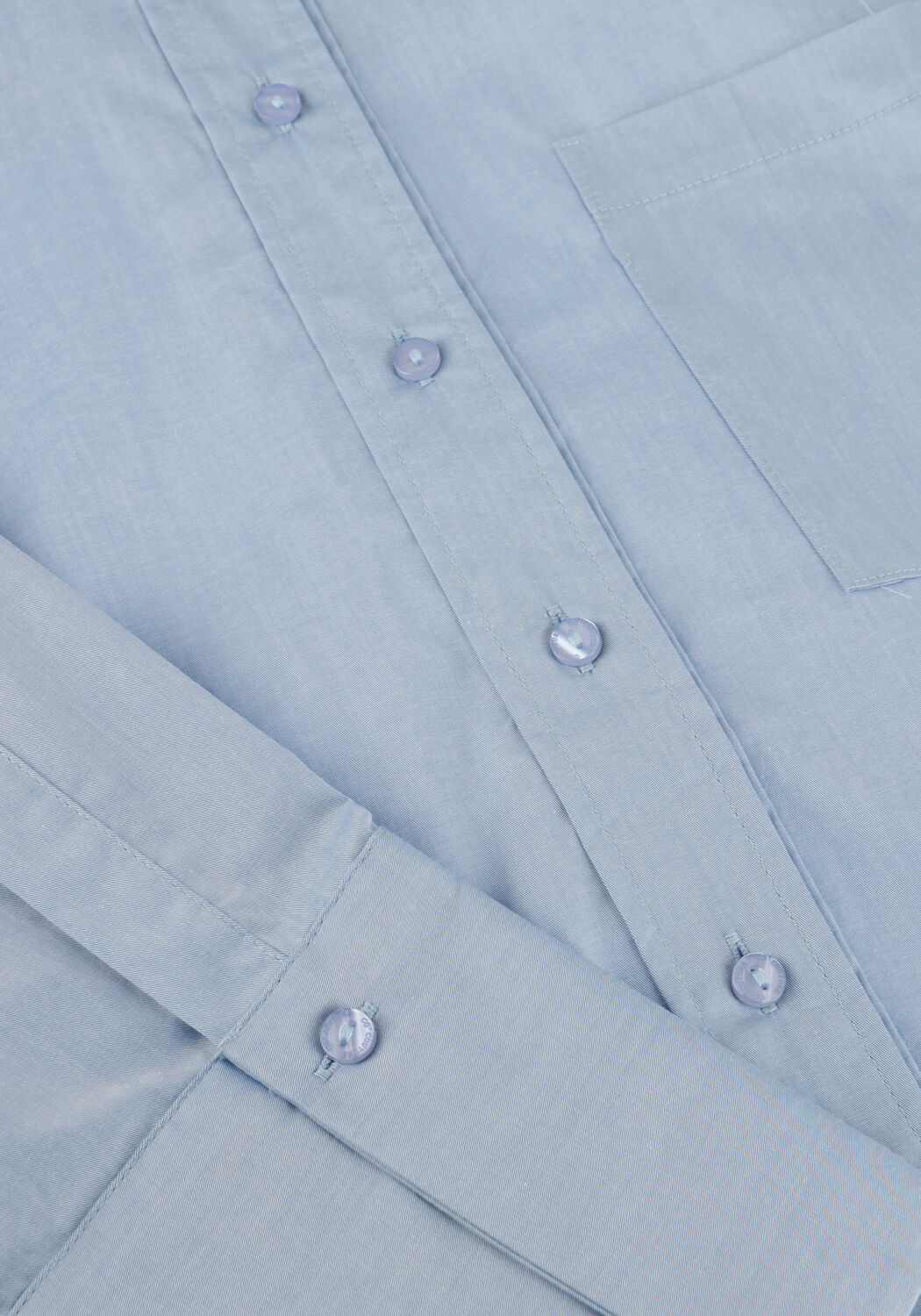 Lichtblauwe CO'COUTURE  POPPY CUFF SHIRT - large