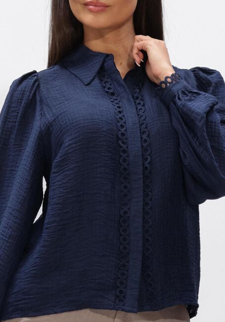 Donkerblauwe CO'COUTURE Tops & T-shirts TASSY LACE SHIRT - large