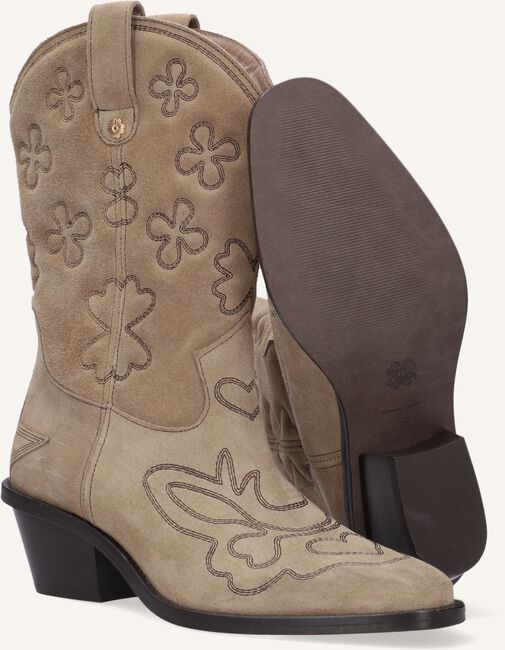 Beige FABIENNE CHAPOT  JOLLY MID HIGH EMBROIDERY BOOT Beige FABIENNE CHAPOT  JOLLY MID HIGH EMBROIDERY BOOT - large