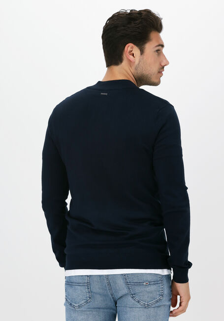 PUREWHITE Pull ESSENTIAL KNIT HALF ZIP LS Bleu foncé - large
