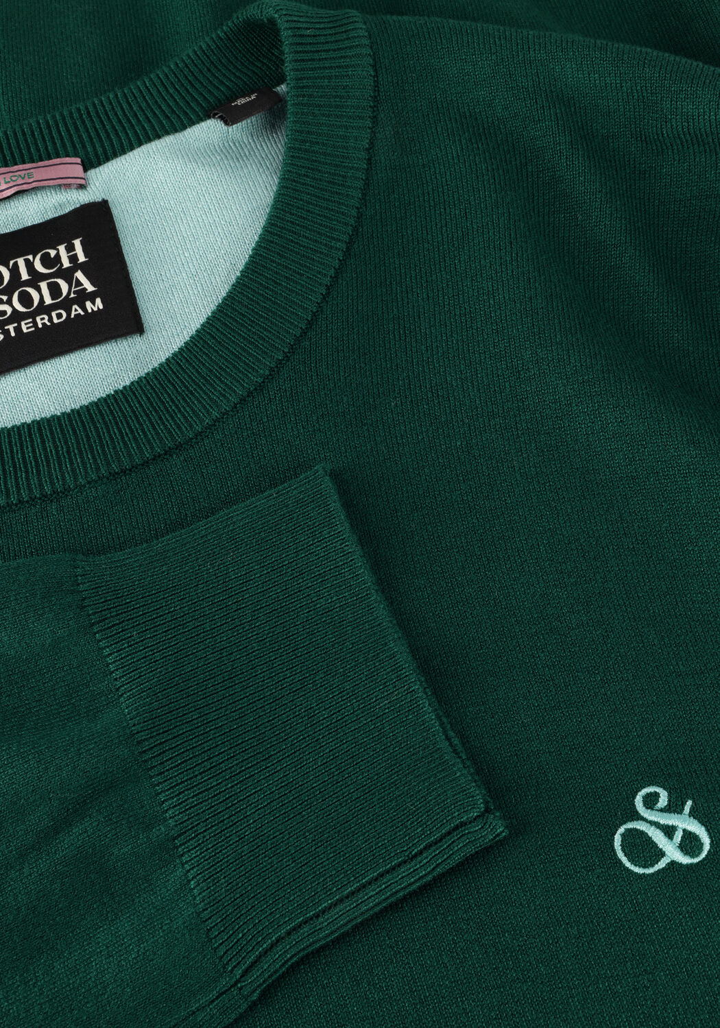 Groene SCOTCH & SODA Sweater ESSENTIAL VISCOSE SWEATER - large