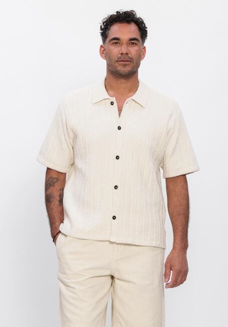 RESTER&Ouml;DS Chemise d&eacute;contract&eacute; GEORGE SS SHIRT Cr&egrave;me - large