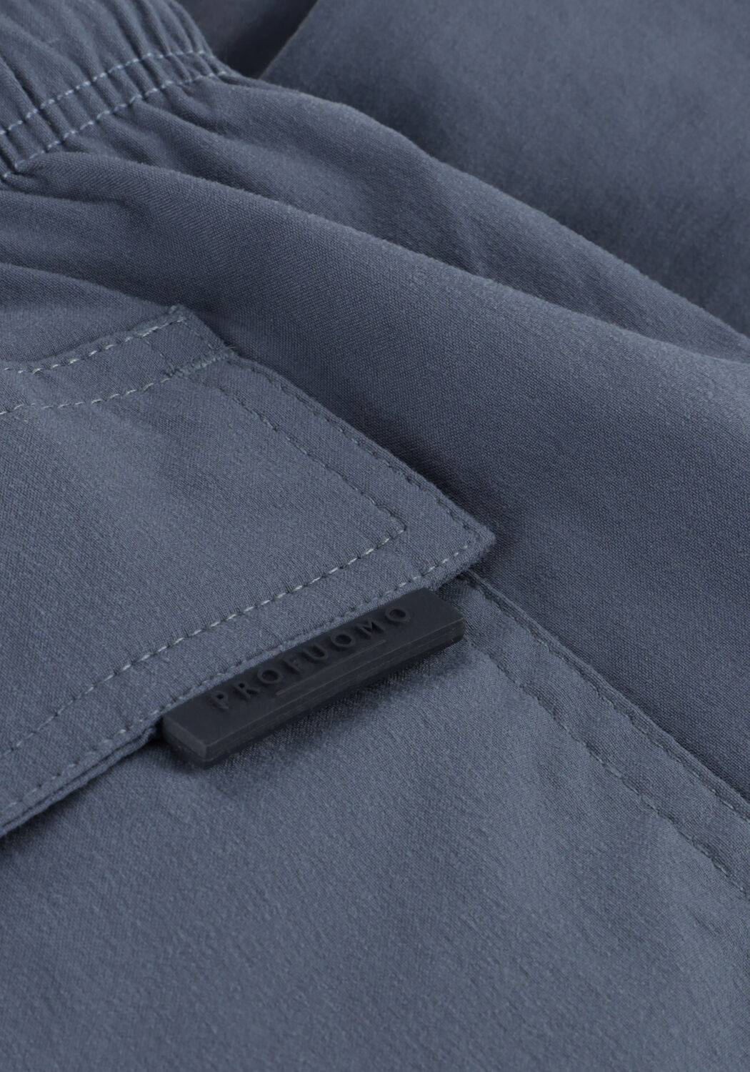 PROFUOMO Shorts de bain SWIMSHORT SOLID Bleu fonc&eacute; - large