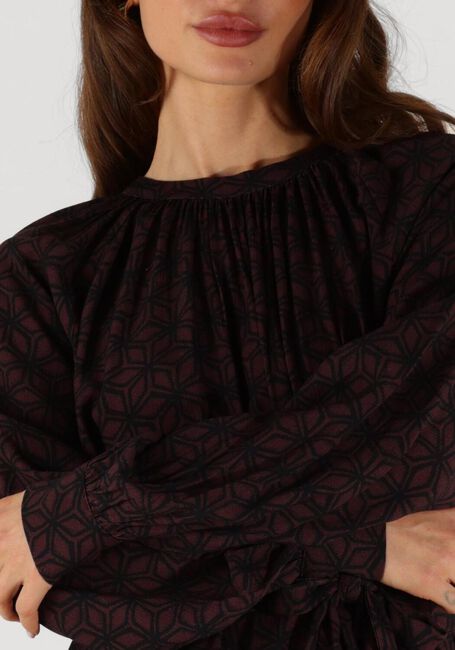 Bordeaux BY-BAR Mini jurk DAE CONTIKI DRESS - large