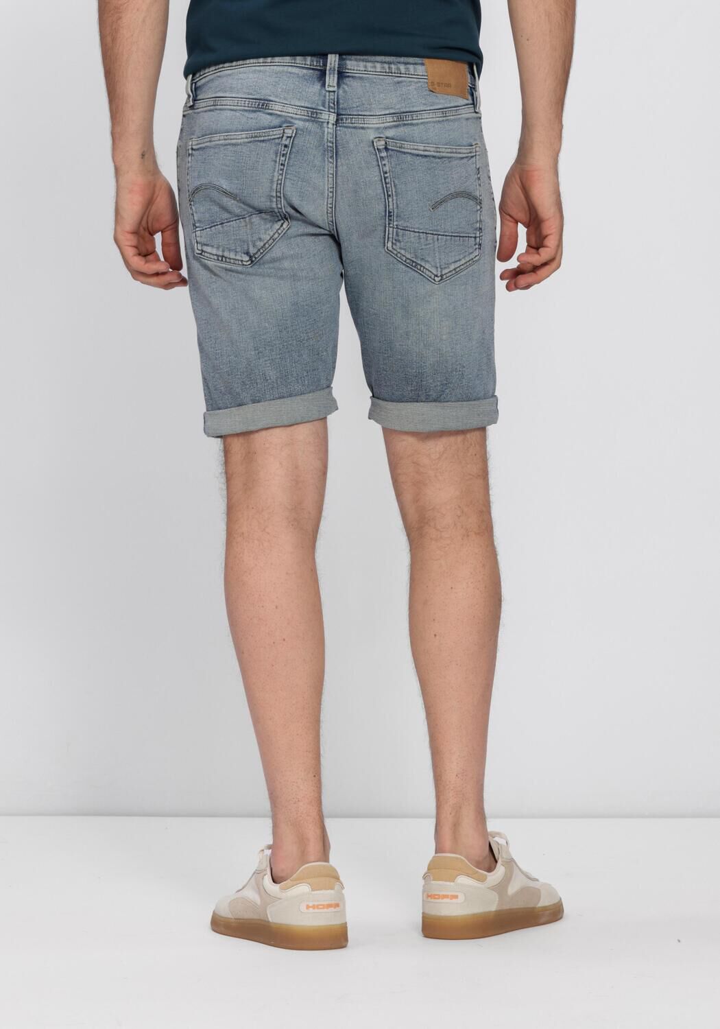 G-STAR RAW Pantalon courts 3301 SLIM SHORT en bleu - large
