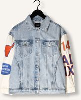 ALIX THE LABEL Veste en jean LADIES WOVEN MIXED SLEEVES DENIM JACKET en bleu ALIX THE LABEL Veste en jean LADIES WOVEN MIXED SLEEVES DENIM JACKET en bleu - medium