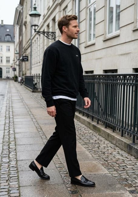 Zwarte FOR&Eacute;T Sweater NOON SWEATSHIRT - large