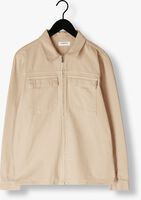 PUREWHITE Surchemise TWILL OVERSHIRT WITH ZIPPER AND TWO FRONT POCKETS Écru