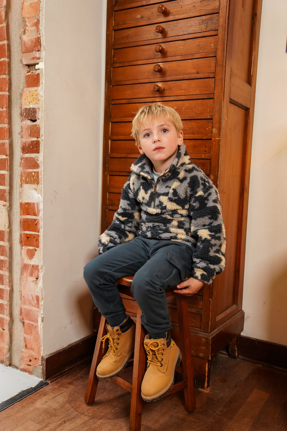 KOKO NOKO Pantalon cargo O56832 Petrol - large