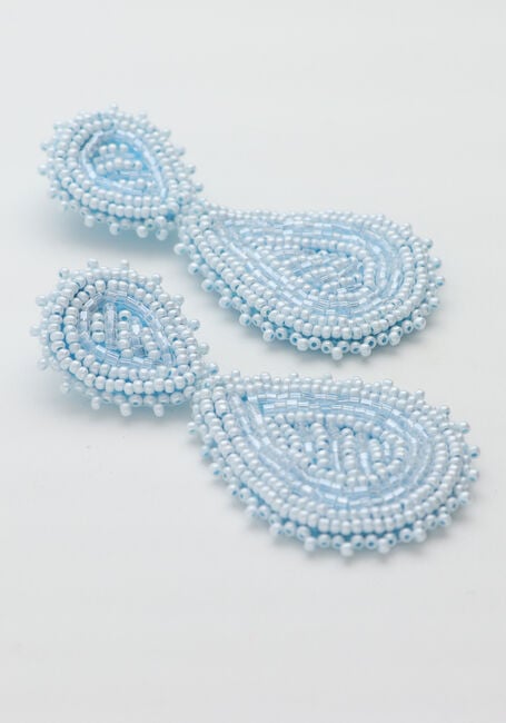 Lichtblauwe PAULIE POCKET Sieraad AM&Eacute;LIE DROP EARRINGS - large