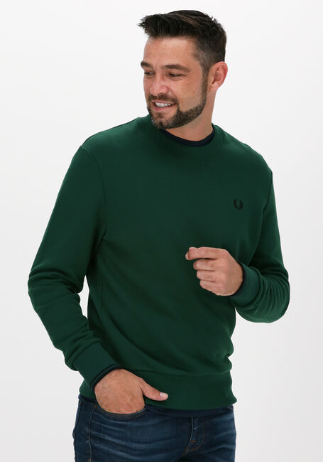 FRED PERRY Pull CREW NECK SWEATSHIRT en vert - large